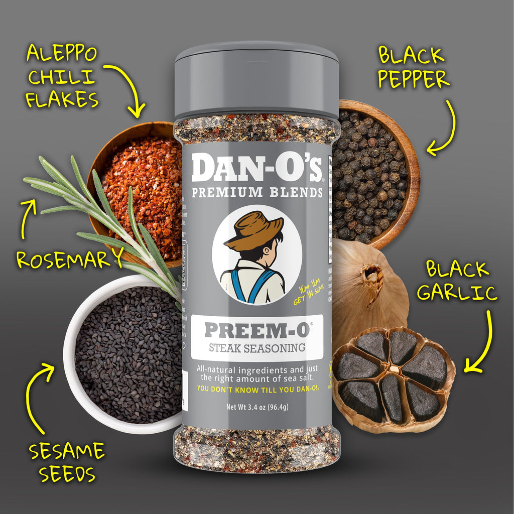 Dan-O's Cheesoning Block Seasoning Set, Small Bottles, 4 Pack, Includes Ranch Cheesoning, Red Pepper Cheesoning, Cheesoning, and Jalapeño Cheesoning Seasonings, Sugar Free, Zero Calorie, Use this Seasoning Kit in Pasta, Toppings or Sauce