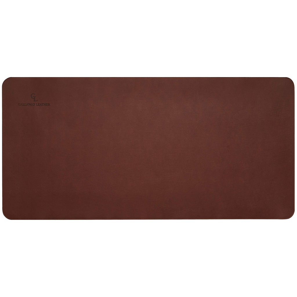 Gallaway Leather Desk Mat,Desk Writing Pad - Office Desk Pad, Medium 24" x 14" Black, Desk Mats on Top of Desks, Gift Ready Elegant Computer Desk Mat Desk Cover Desk Pad Protector PU Leather
