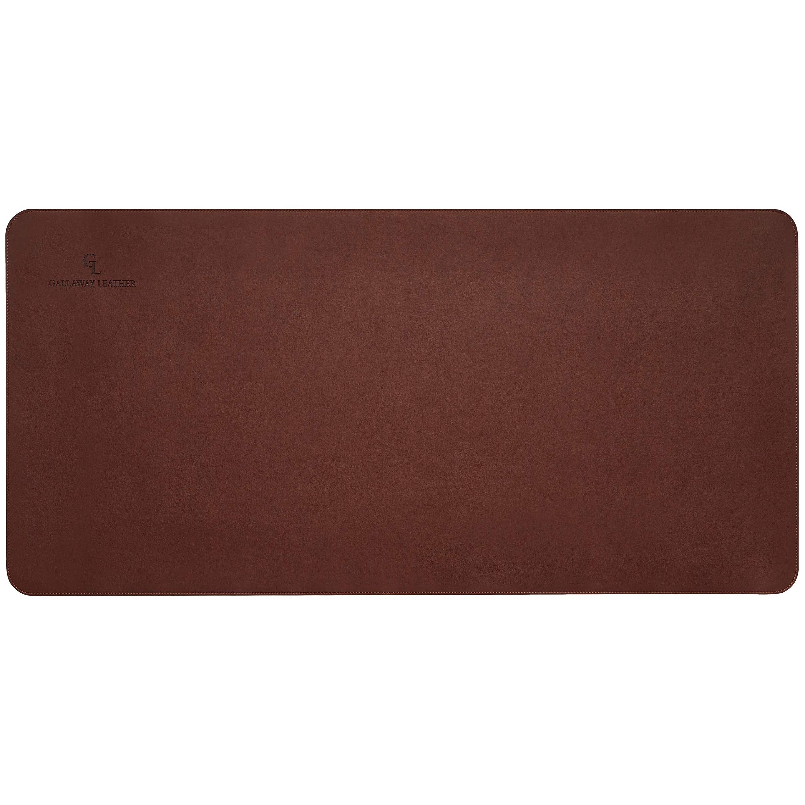 Gallaway Leather Desk Mat,Desk Writing Pad - Office Desk Pad, Medium 24" x 14" Black, Desk Mats on Top of Desks, Gift Ready Elegant Computer Desk Mat Desk Cover Desk Pad Protector PU Leather