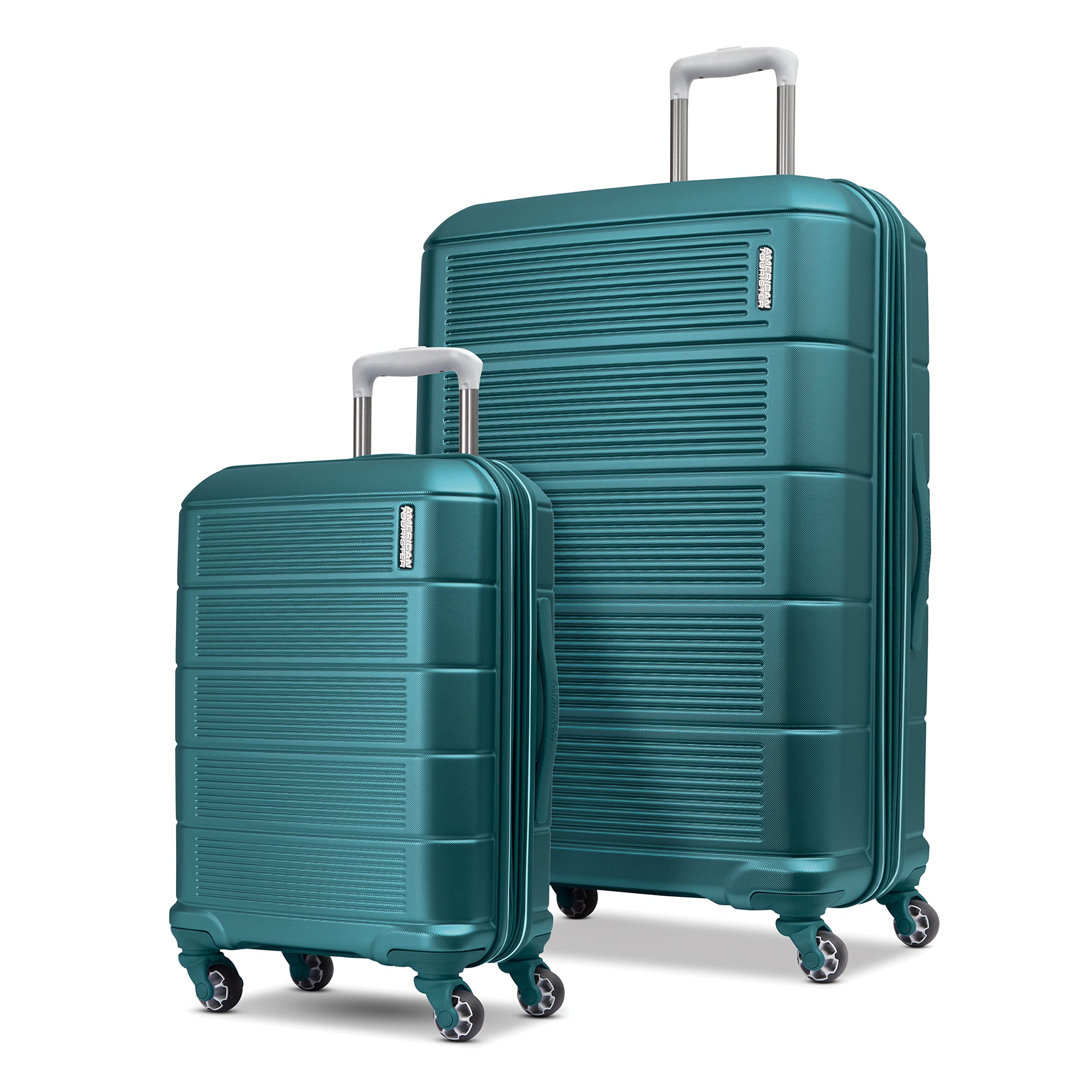 American Tourister Stratum 2.0 Expandable Hardside Luggage with Spinner Wheels, 2-Piece Set 20/28, Blue