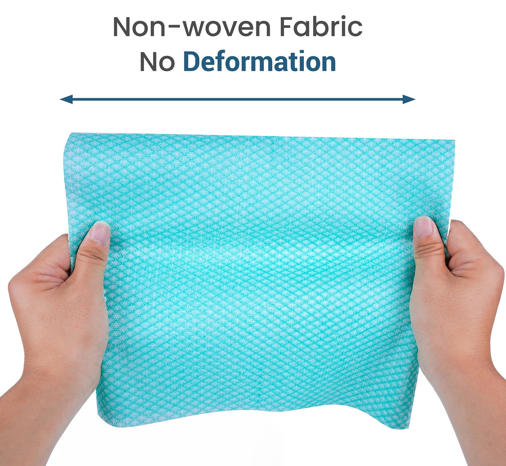 SCRUBIT Reusable Cleaning Wipes, Handy Wipes for Kitchen and Office - Dish Cloths for Washing Dishes - Multi Purpose Disposable Cleaning Towels (12 x 20 in) 72 Pack (Blue)