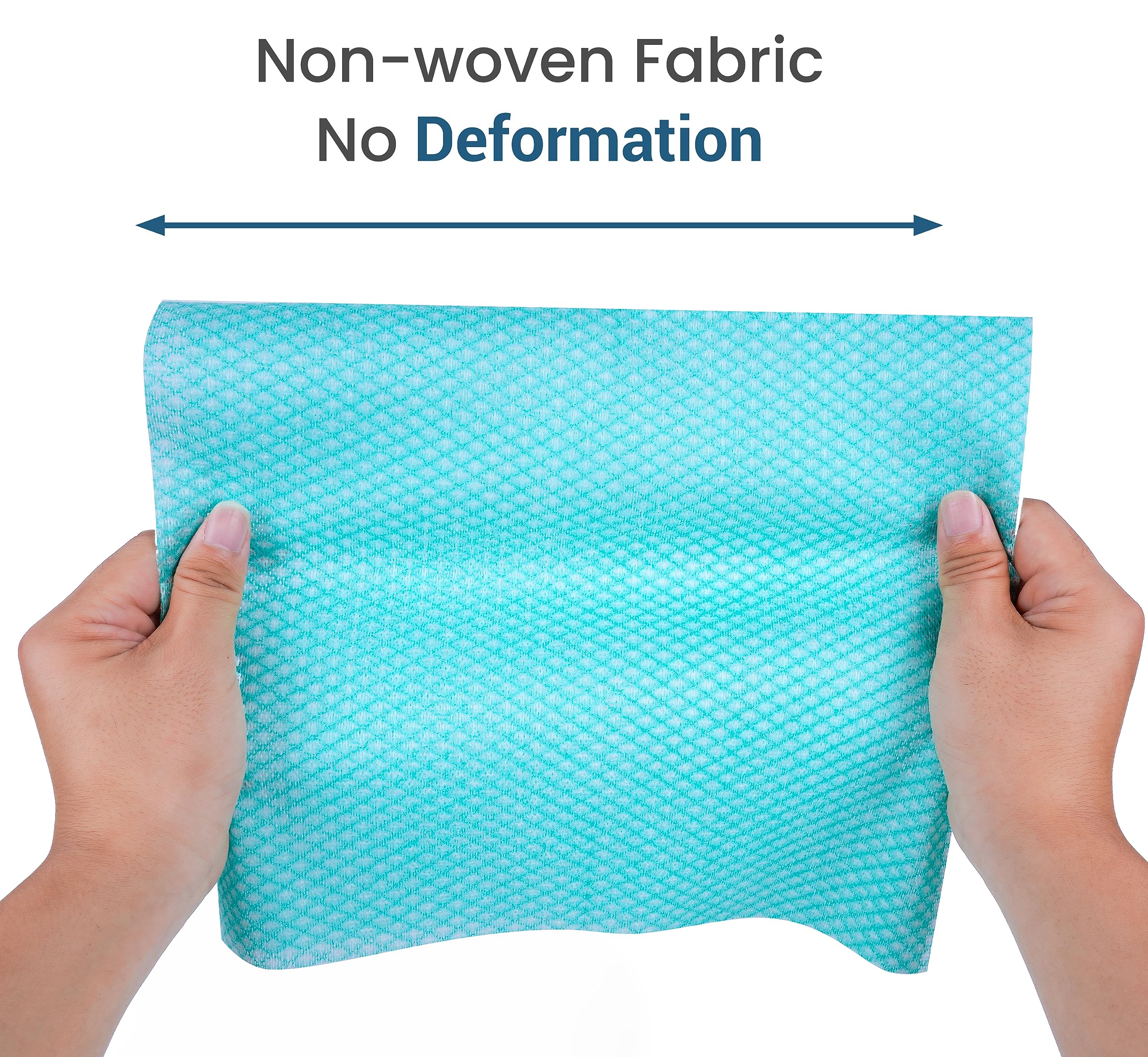 SCRUBIT Reusable Cleaning Wipes, Handy Wipes for Kitchen and Office - Dish Cloths for Washing Dishes - Multi Purpose Disposable Cleaning Towels (12 x 20 in) 72 Pack (Blue)