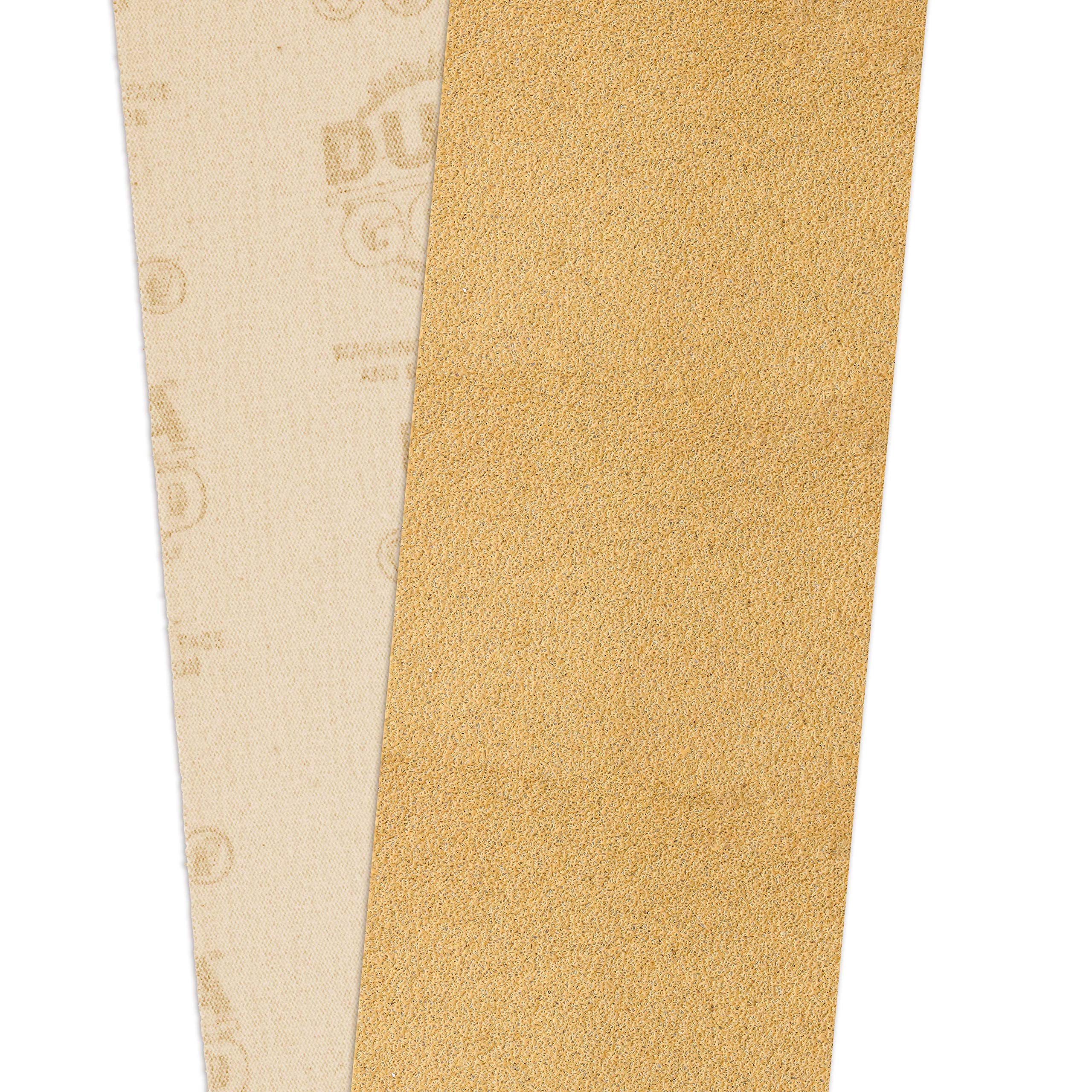 Dura-Gold Premium - 40 Grit Gold - Hook & Loop Backing Longboard Continuous Sandpaper Roll, 2-3/4" Wide, 12 Yards Long - For Automotive & Woodworking Air File Long Board Sanders, Hand Sanding Blocks