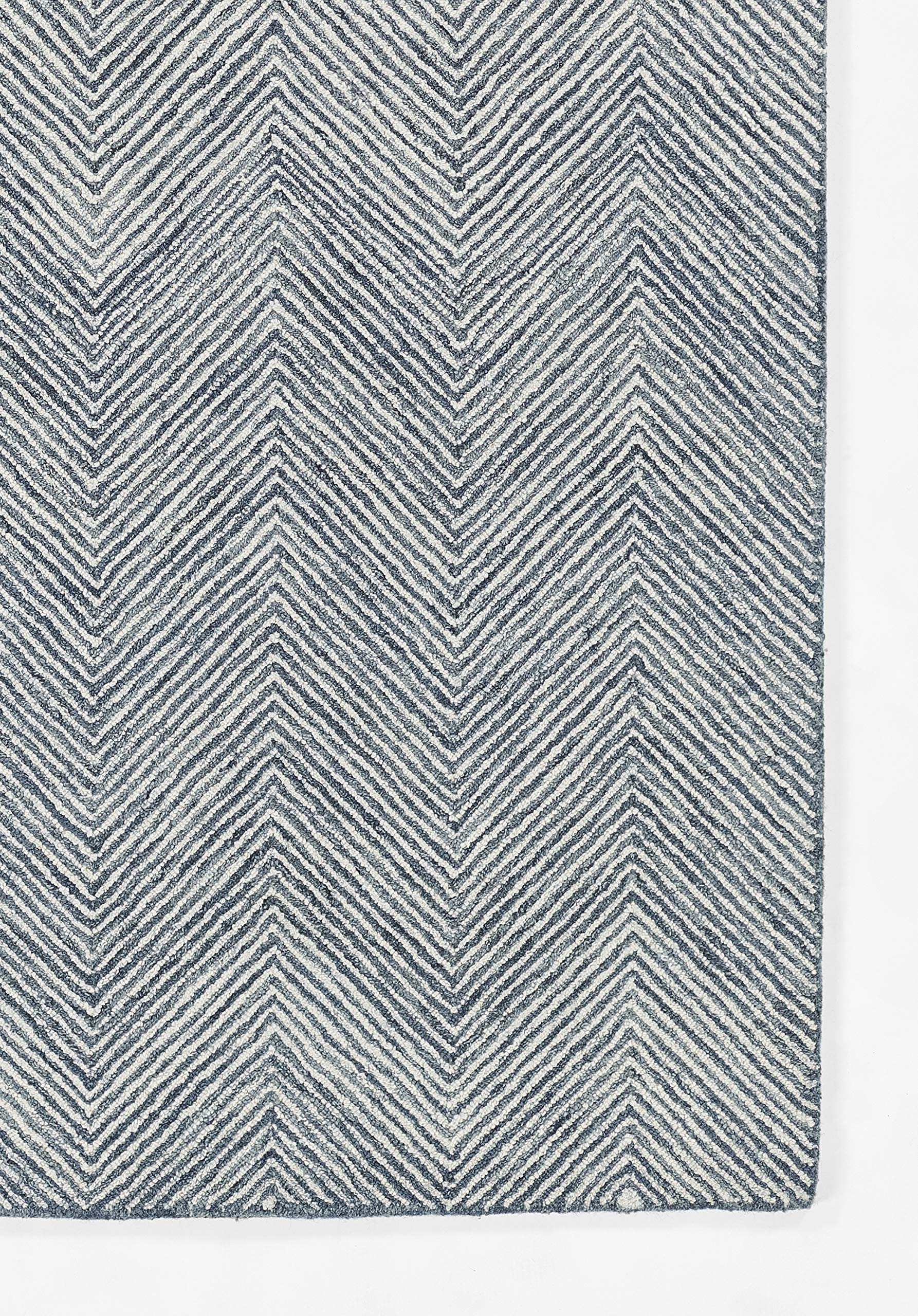 Momeni Charles Wool Hand Tufted Contemporary Indoor Area Rug, Blue, 2' X 3'