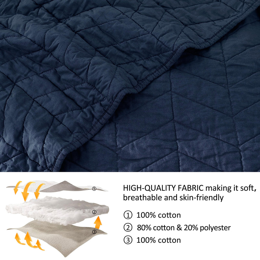 palassio Beige Cotton Quilt Twin Size Bedding Sets with Pillow Sham, White Lightweight Soft Bedspread Coverlet, Tan Cream Quilted Comforter Bed Cover for All Season, 2 Pieces, 68x86 inches
