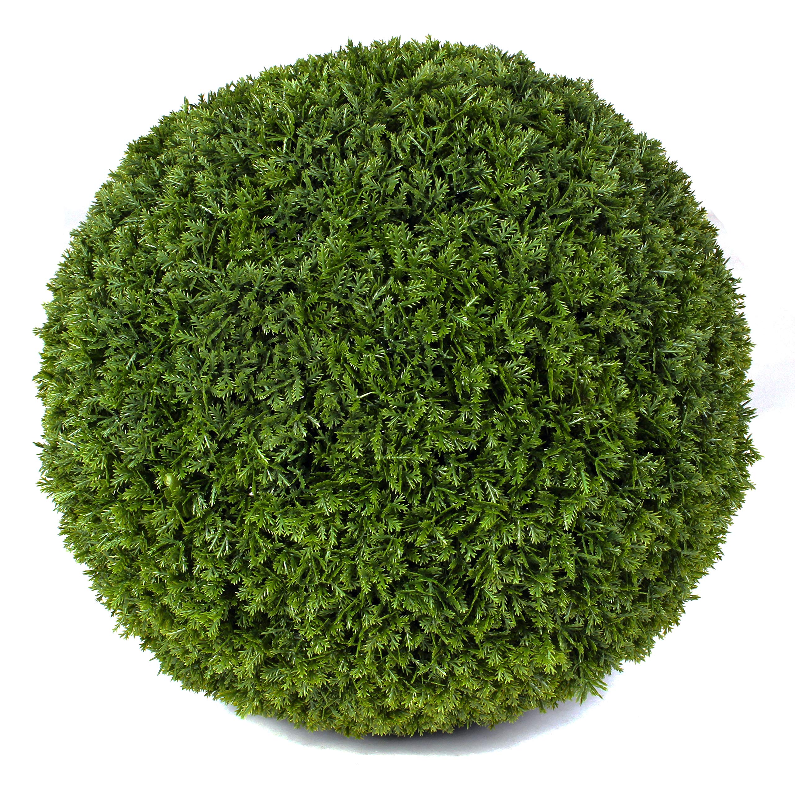 3rd Street Inn XL Baby's Breath Topiary Ball - Artificial Plant Set - Indoor/Outdoor Wedding Party Decor - Faux Foliage Garden Sphere - Tree and Bush Substitute (19")