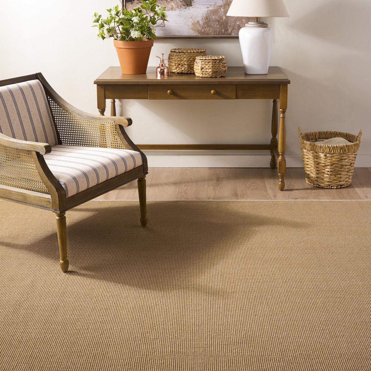 Martha Stewart x SAFAVIEH Area Rug Collection - 1'9" x 2'10", Beige & Ivory, Sisal & Jute, Farmhouse Style, Ideal for Living Room, Bedroom, Office, Dining Space (MSR9501C)