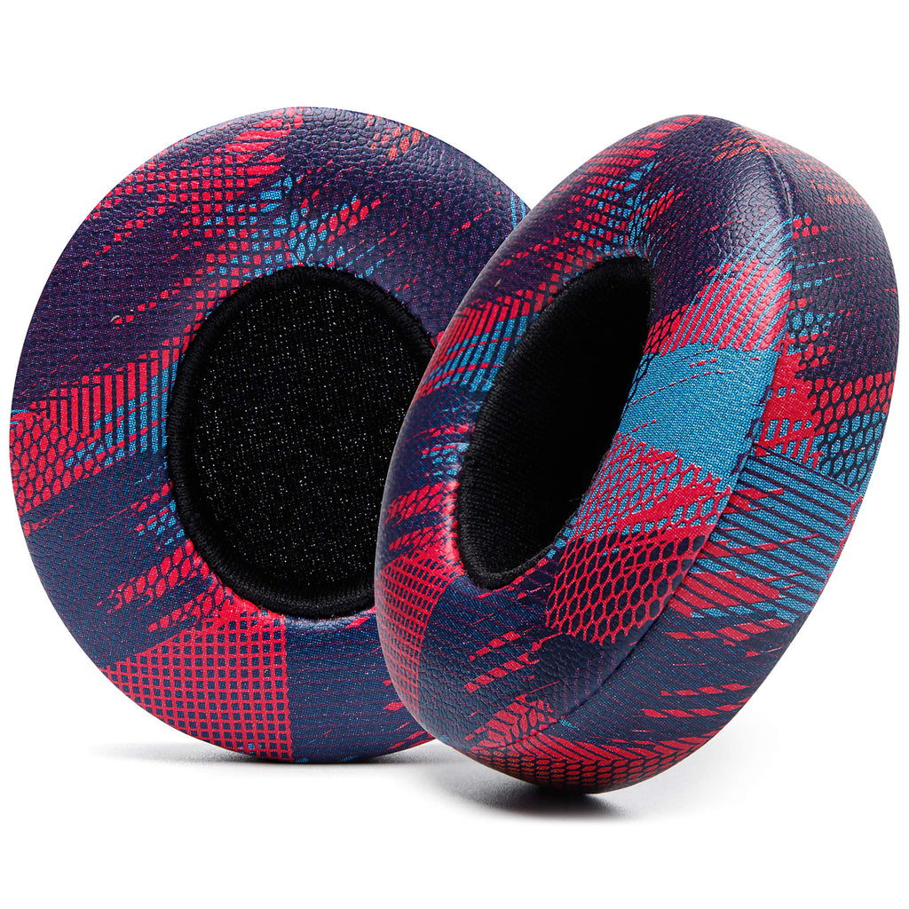 WC Extra Thick Replacement Earpads for Beats Solo 2 & 3 by Wicked Cushions - Ear Pads for Beats Solo 2 & 3 Wireless ON-Ear Headphones - Soft Leather, Luxury Memory Foam, Strong Adhesive | 90's Black