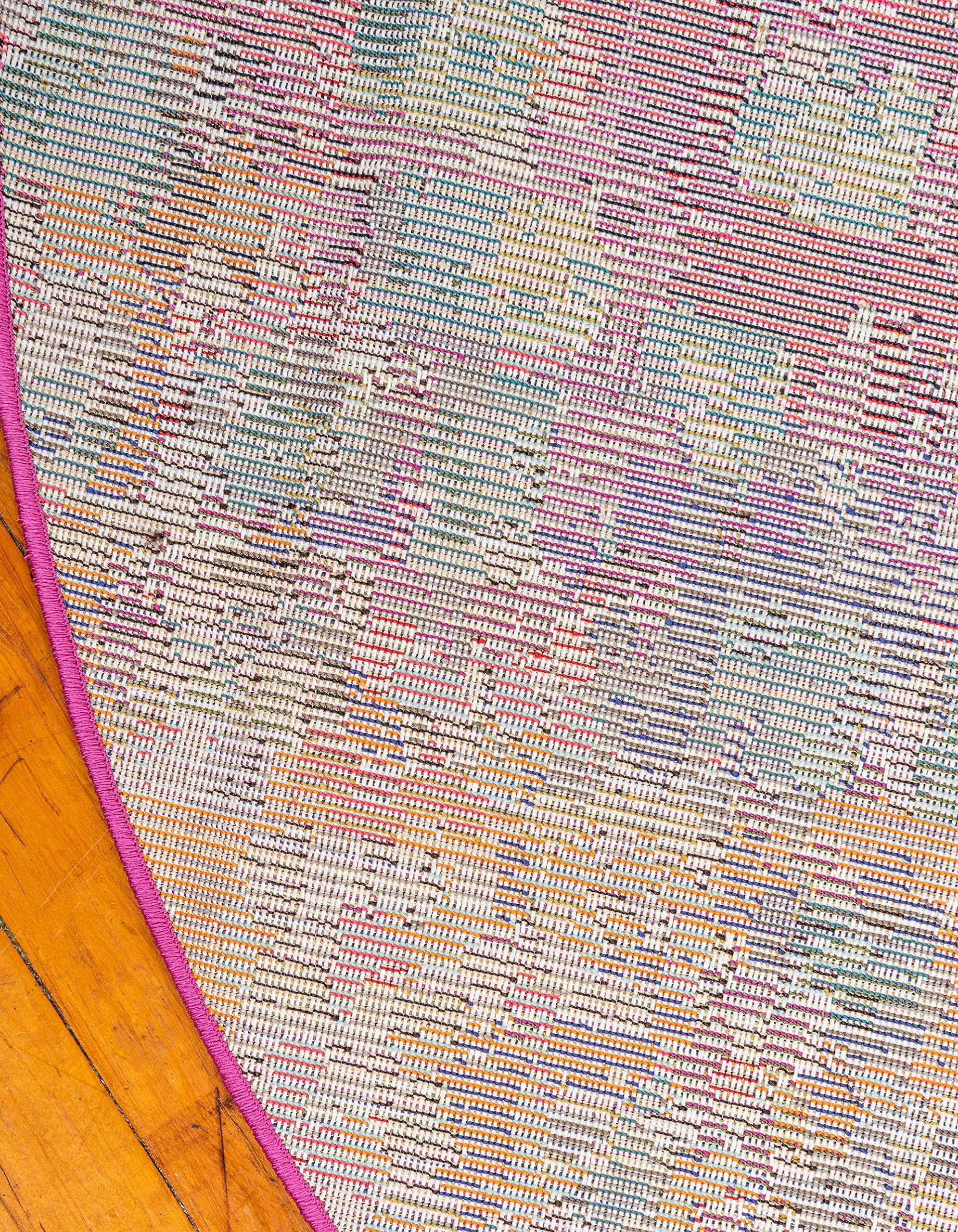 Unique Loom Jardin Collection Colorful, Vibrant, Abstract, Modern Area Rug (2' 0 x 3' 0 Rectangular, Multi/ Blue)