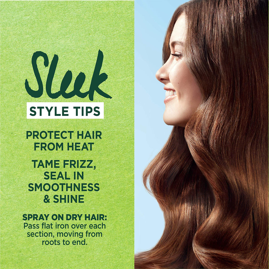 Garnier Fructis Style Flat Iron Perfector Straightening Mist for Heat Protection, Argan Oil, 6.0 Fl Oz, 3 Count (Packaging May Vary)