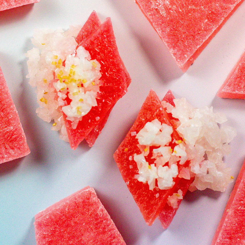 Silky Gem - Edible Lychee Flavored Aurora Crystal Candy, 8-10 pieces, Kohakutou, Edible Gem, Vegan, Gluten Free, ASMR