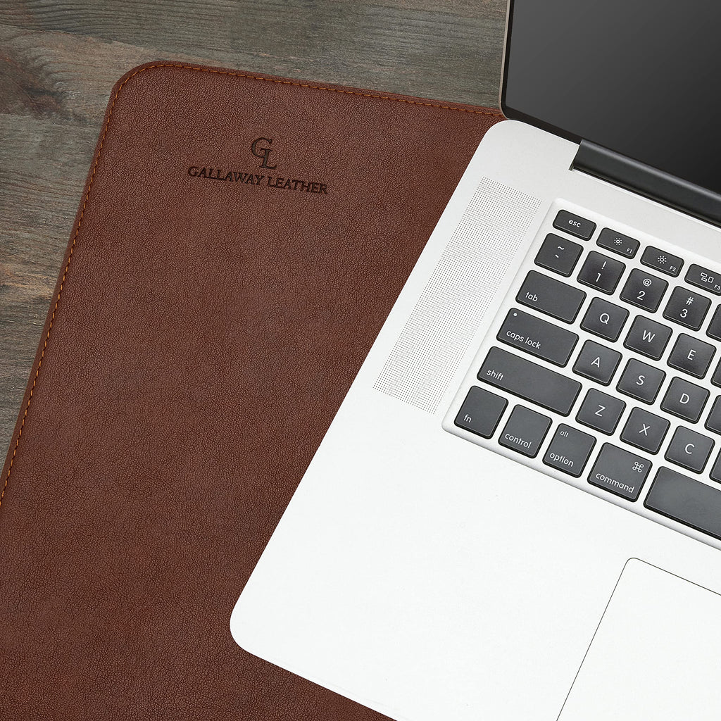 Gallaway Leather Desk Mat,Desk Writing Pad - Office Desk Pad, Medium 24" x 14" Black, Desk Mats on Top of Desks, Gift Ready Elegant Computer Desk Mat Desk Cover Desk Pad Protector PU Leather