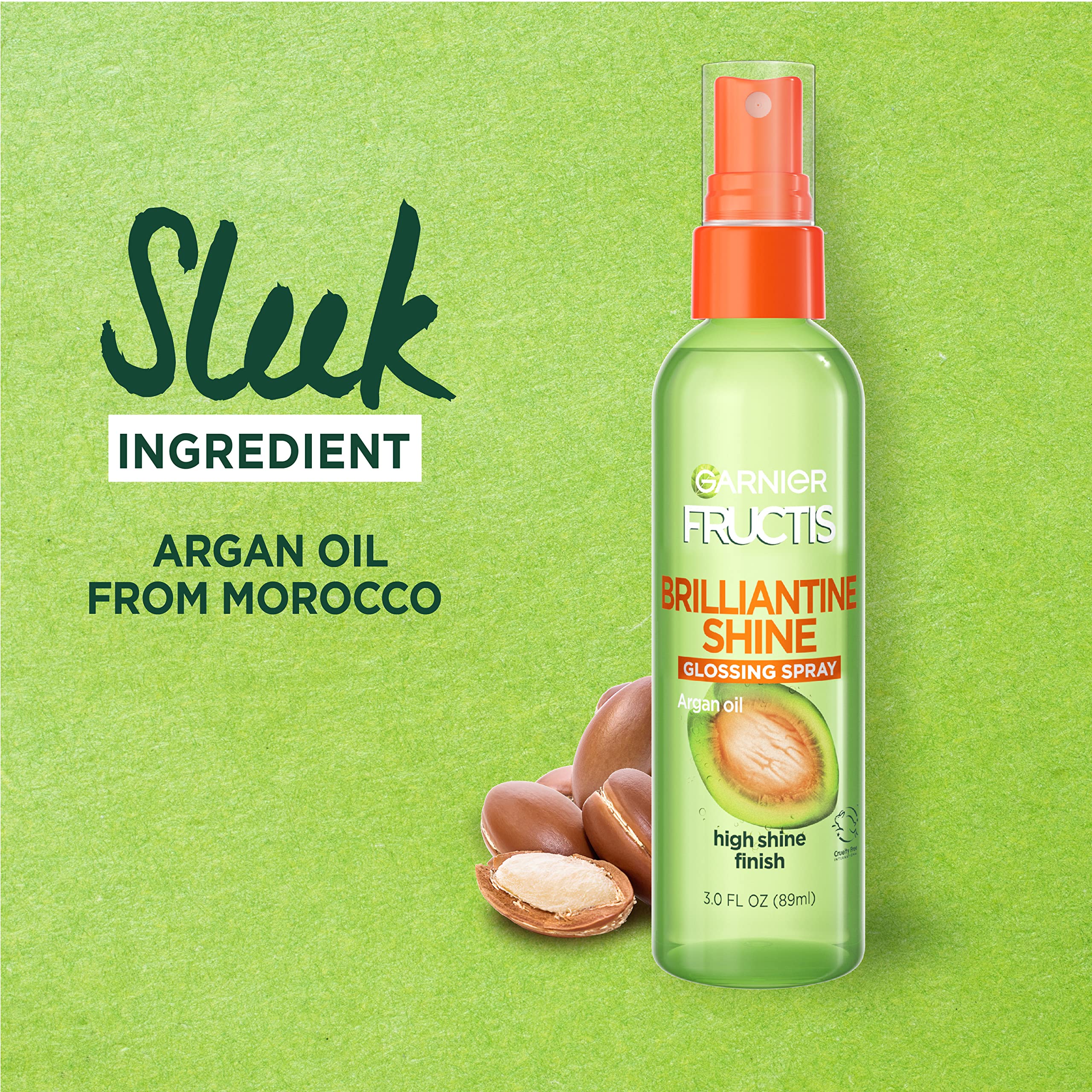 Garnier Fructis Style Brilliantine Shine Glossing Spray 3 Oz (Pack of 3)