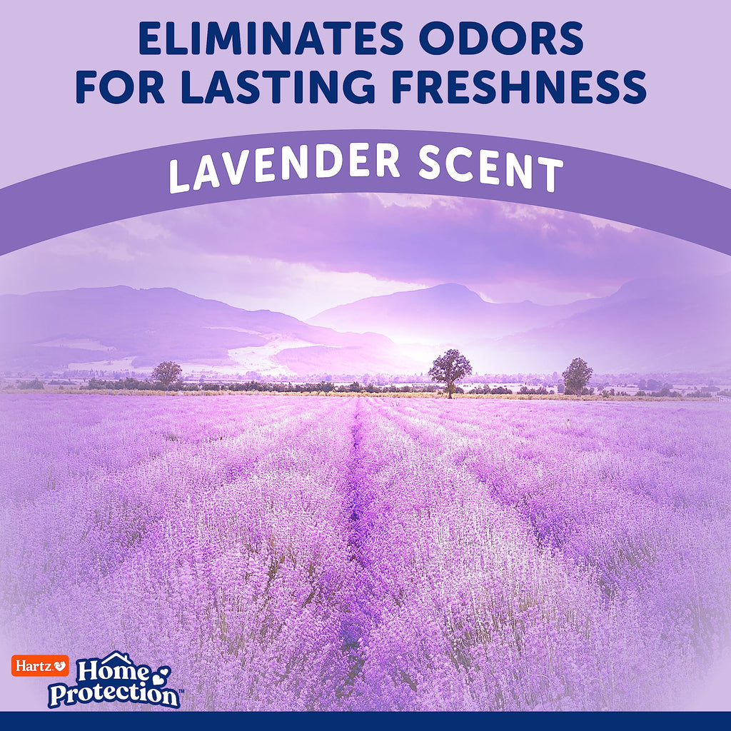 Hartz Home Protection Super Absorbent Odor Eliminating Lavender Scented No Leak Dog Pads, 50 count