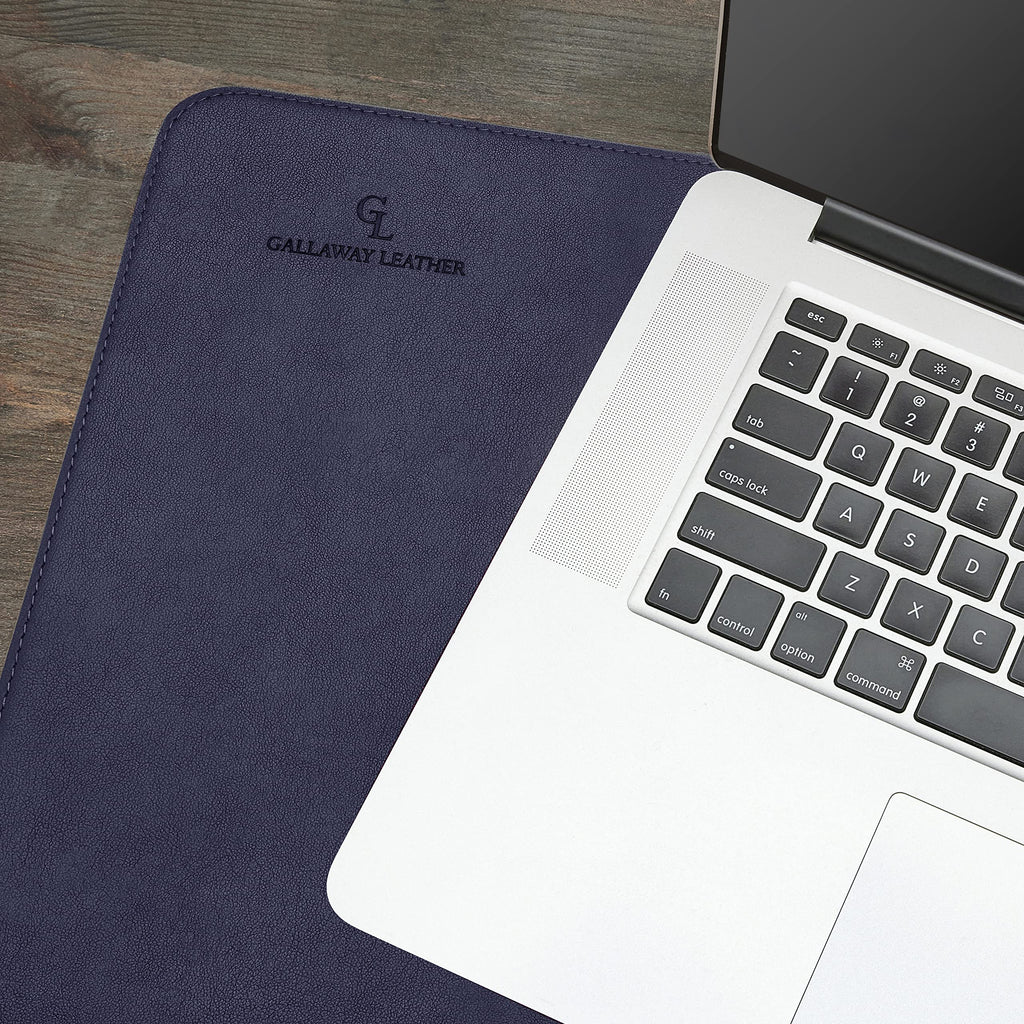 Gallaway Leather Desk Mat,Desk Writing Pad - Office Desk Pad, Medium 24" x 14" Black, Desk Mats on Top of Desks, Gift Ready Elegant Computer Desk Mat Desk Cover Desk Pad Protector PU Leather