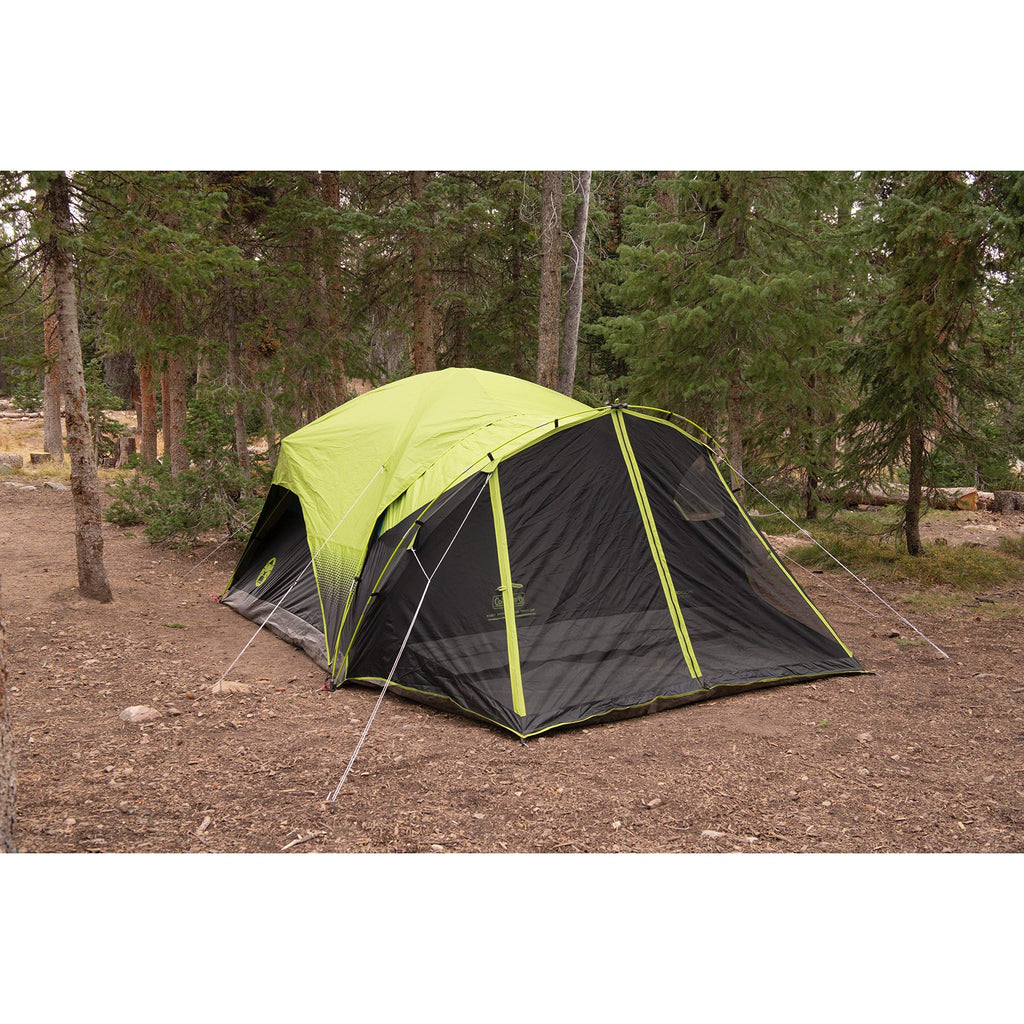 Coleman Carlsbad Dark Room Tent with Screened Porch, 4/6 Person Tent Blocks 90% of Sunlight to Keep Inside Cool, Weatherproof Shelter with Easy Setup
