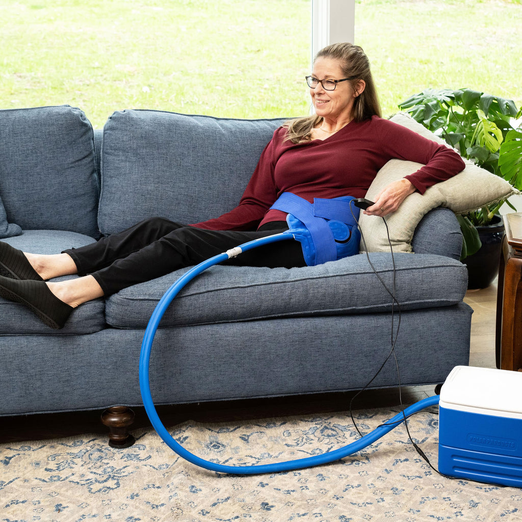 Polar Active Ice 3.0 Cold Therapy Ice Machine System with Programmable Timer, Back and Hip Compression Pad, Lightweight 9 Quart Cooler, Quiet Pump, Strong Cryotherapy Pain Relief Treatment