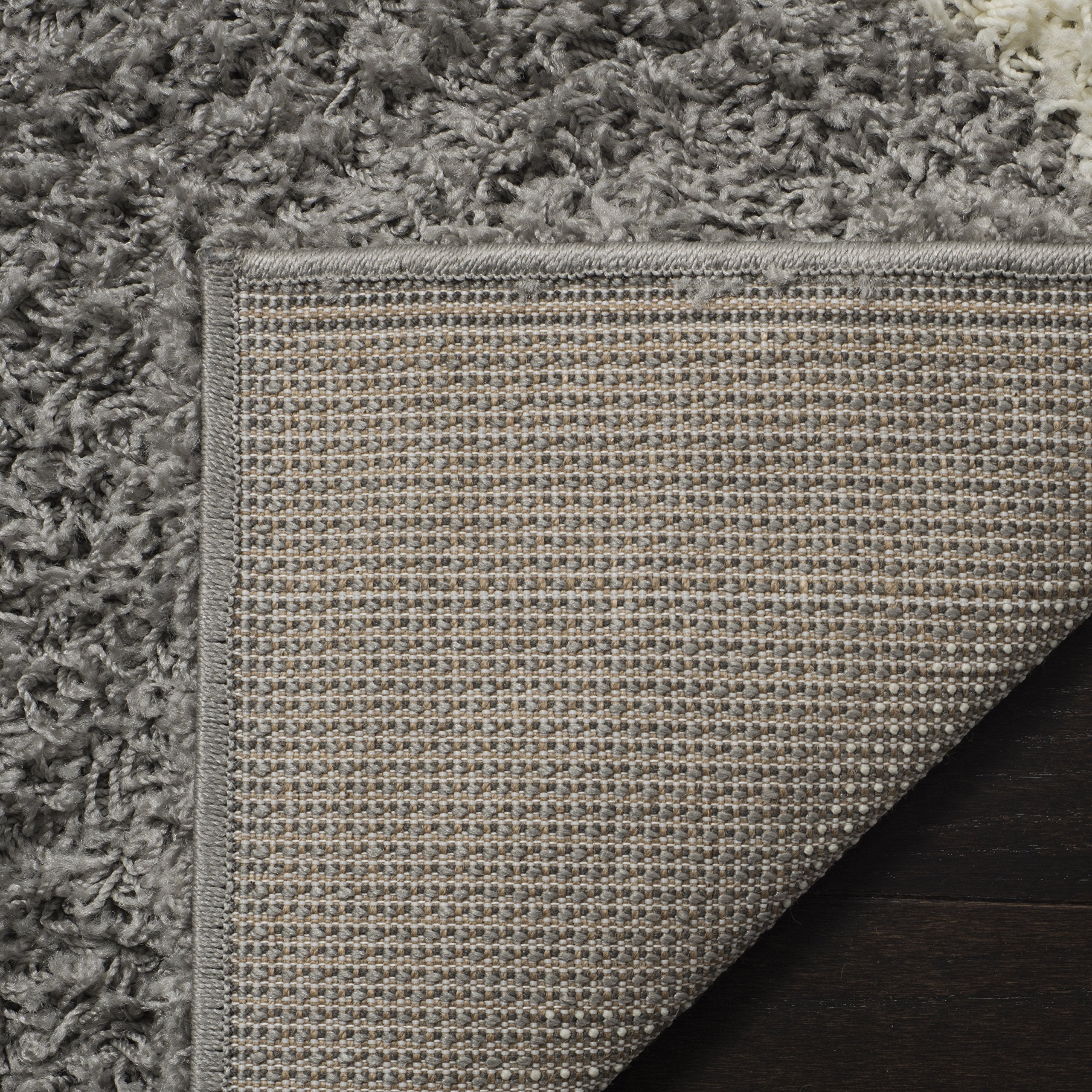 SAFAVIEH Dallas Shag Collection Accent Rug - 2'3" x 4', Beige & Ivory, Trellis Design, Non-Shedding & Easy Care, 1.5-inch Thick Ideal for High Traffic Areas in Entryway, Living Room, Bedroom (SGD257D)
