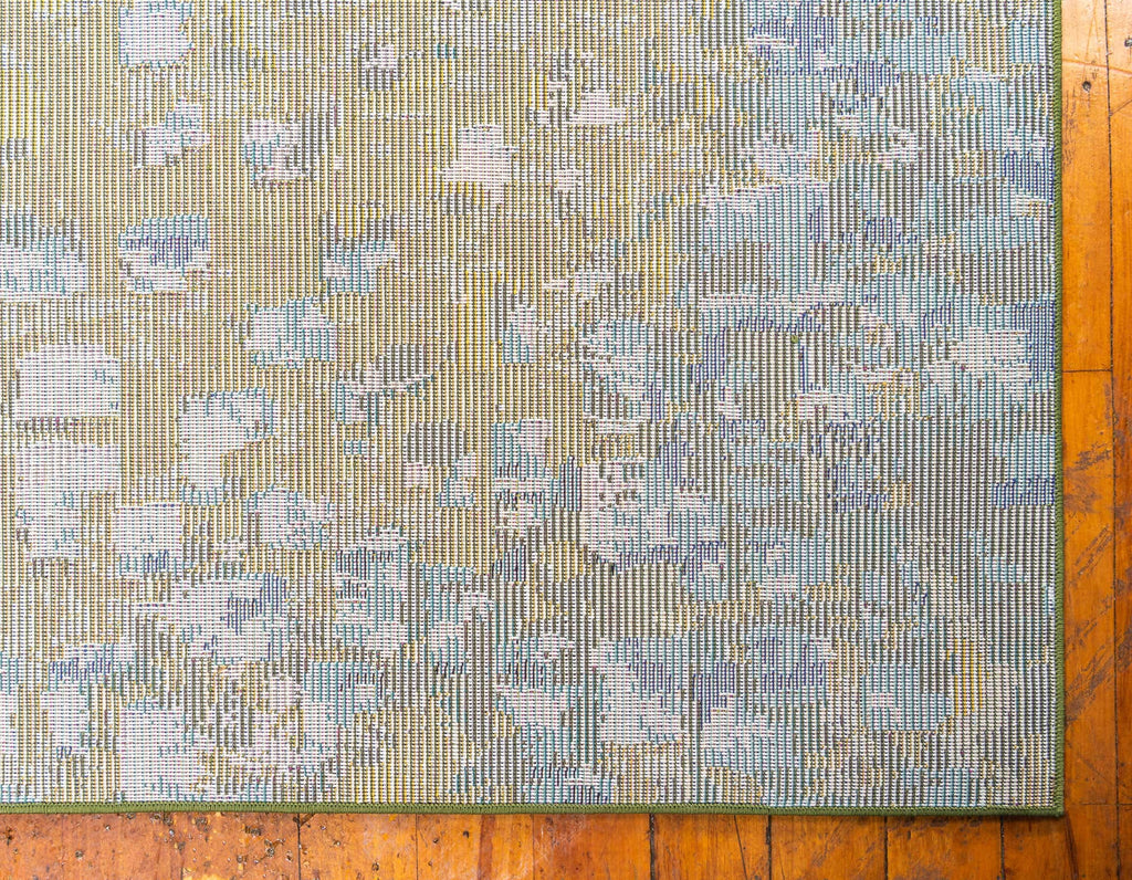 Unique Loom Jardin Collection Colorful, Vibrant, Abstract, Modern Area Rug (2' 0 x 3' 0 Rectangular, Multi/ Blue)