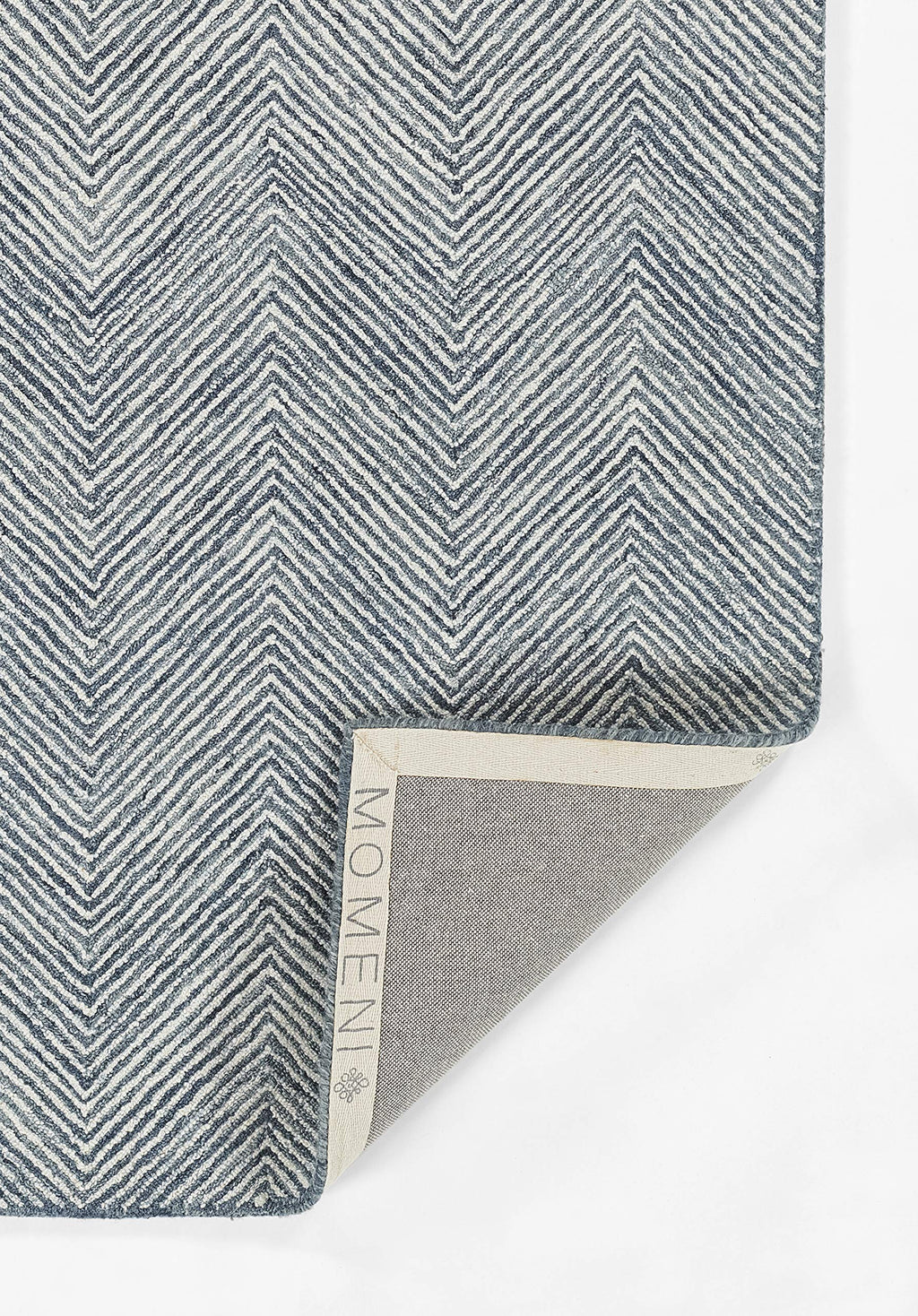 Momeni Charles Wool Hand Tufted Contemporary Indoor Area Rug, Blue, 2' X 3'