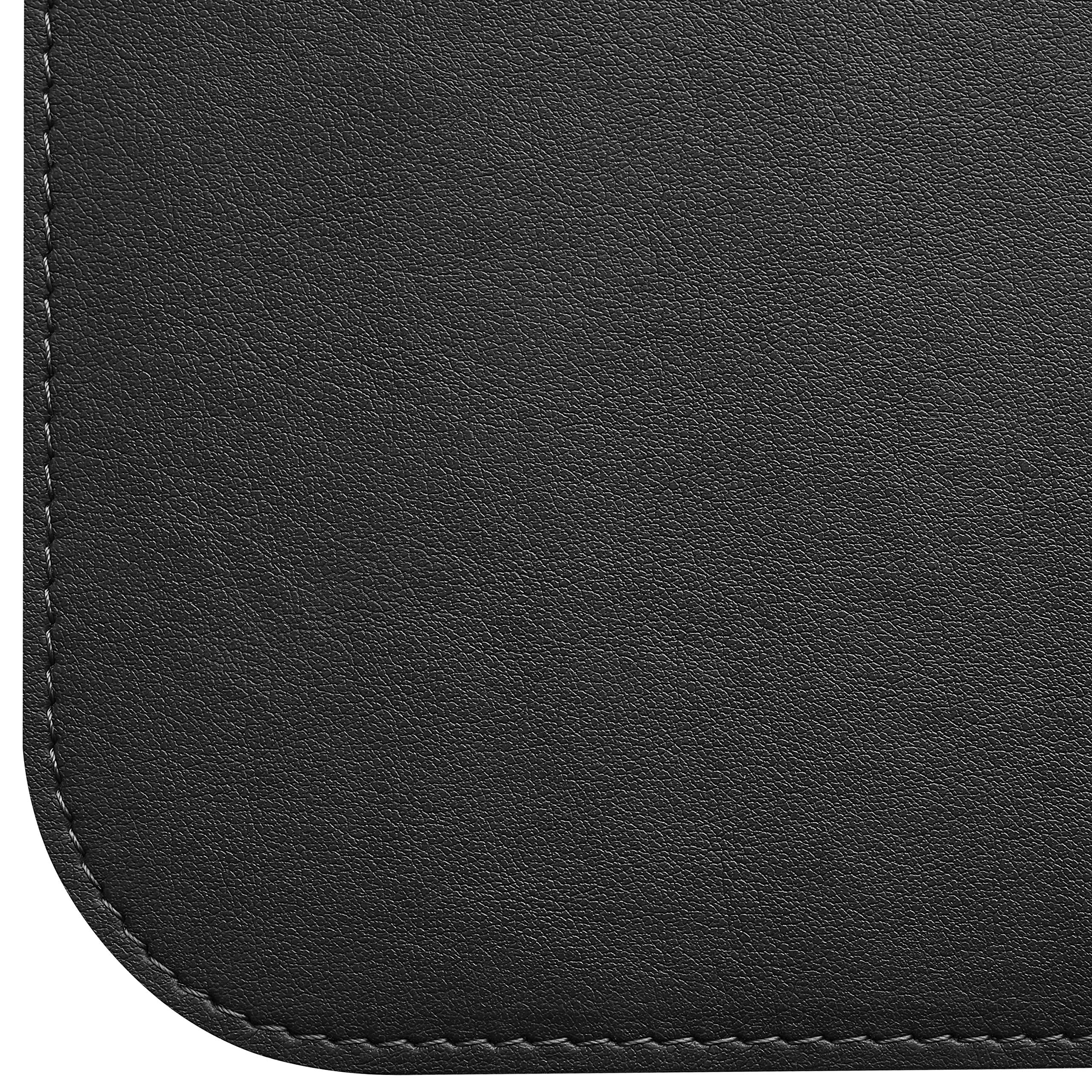 Gallaway Leather Desk Mat,Desk Writing Pad - Office Desk Pad, Medium 24" x 14" Black, Desk Mats on Top of Desks, Gift Ready Elegant Computer Desk Mat Desk Cover Desk Pad Protector PU Leather