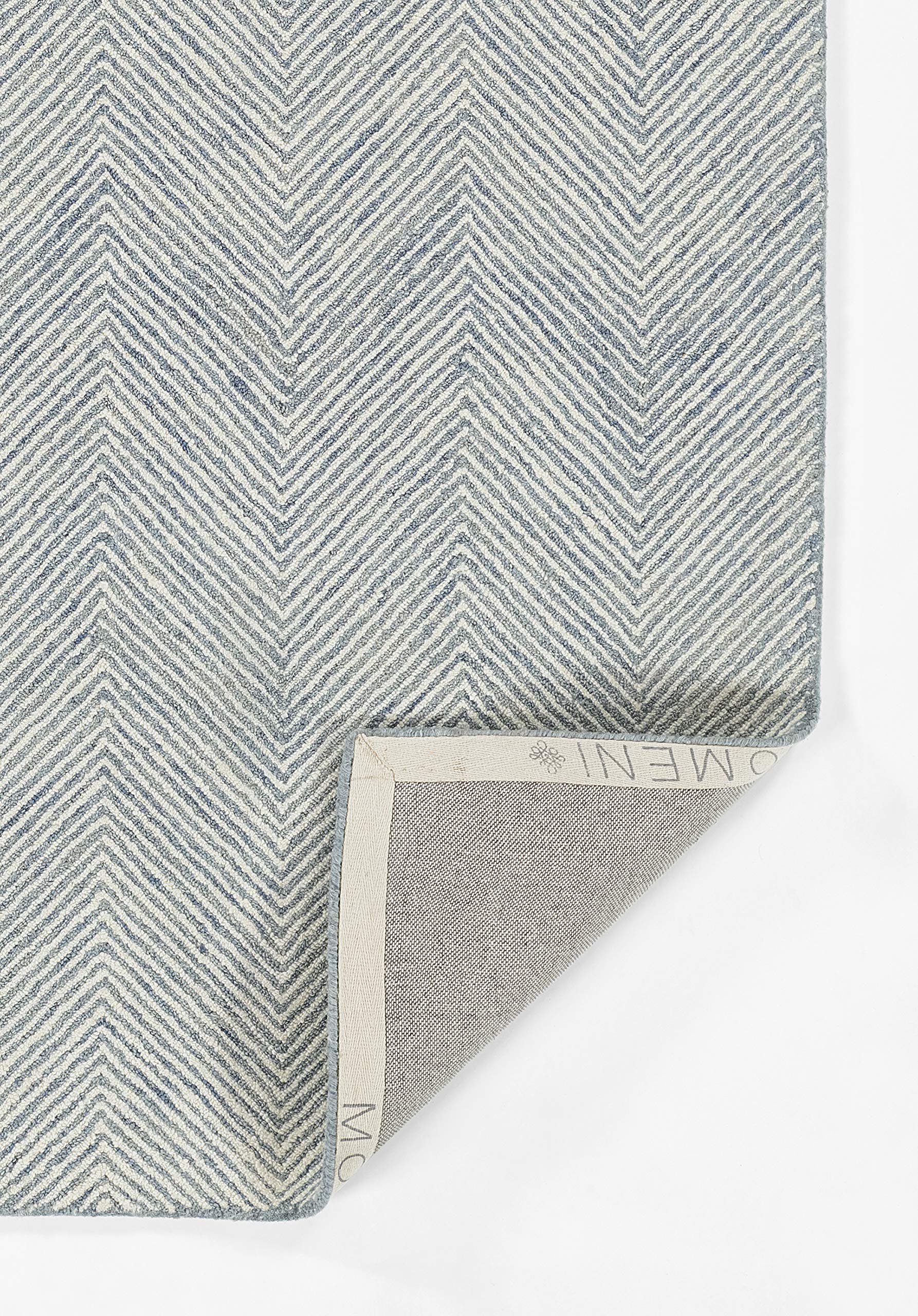 Momeni Charles Wool Hand Tufted Contemporary Indoor Area Rug, Blue, 2' X 3'