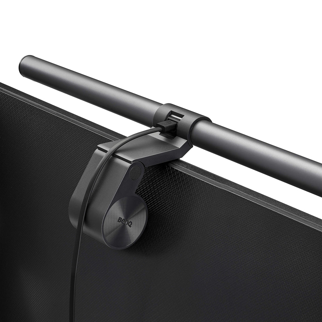 BenQ ScreenBar LED Monitor Light Bar - Auto-dimming, Adjustable Brightness and Color Temperature, No Screen Glare, Space-Saving, Eye-Care USB Monitor Lamp, Black