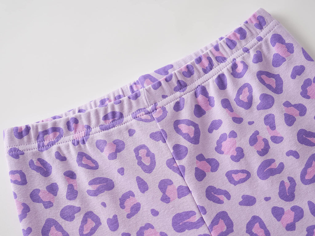 Topgal Little & Big Girls Cotton Knit Pajama 3-Piece Shorts Pants Summer PJ Set Size 4-14