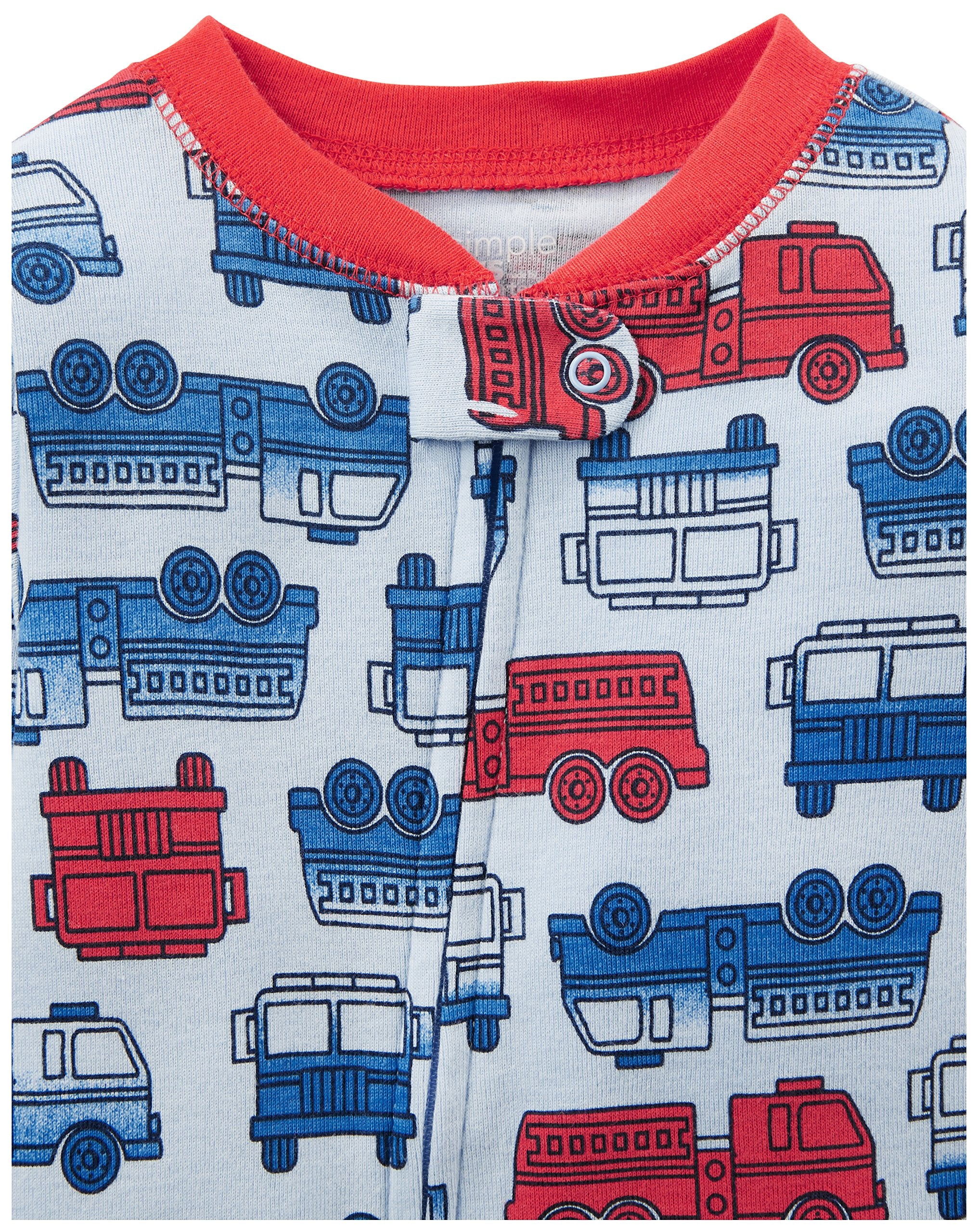 Simple Joys by Carter's Baby Boys 3 pack Snug Fit Footed Cotton Pajamas