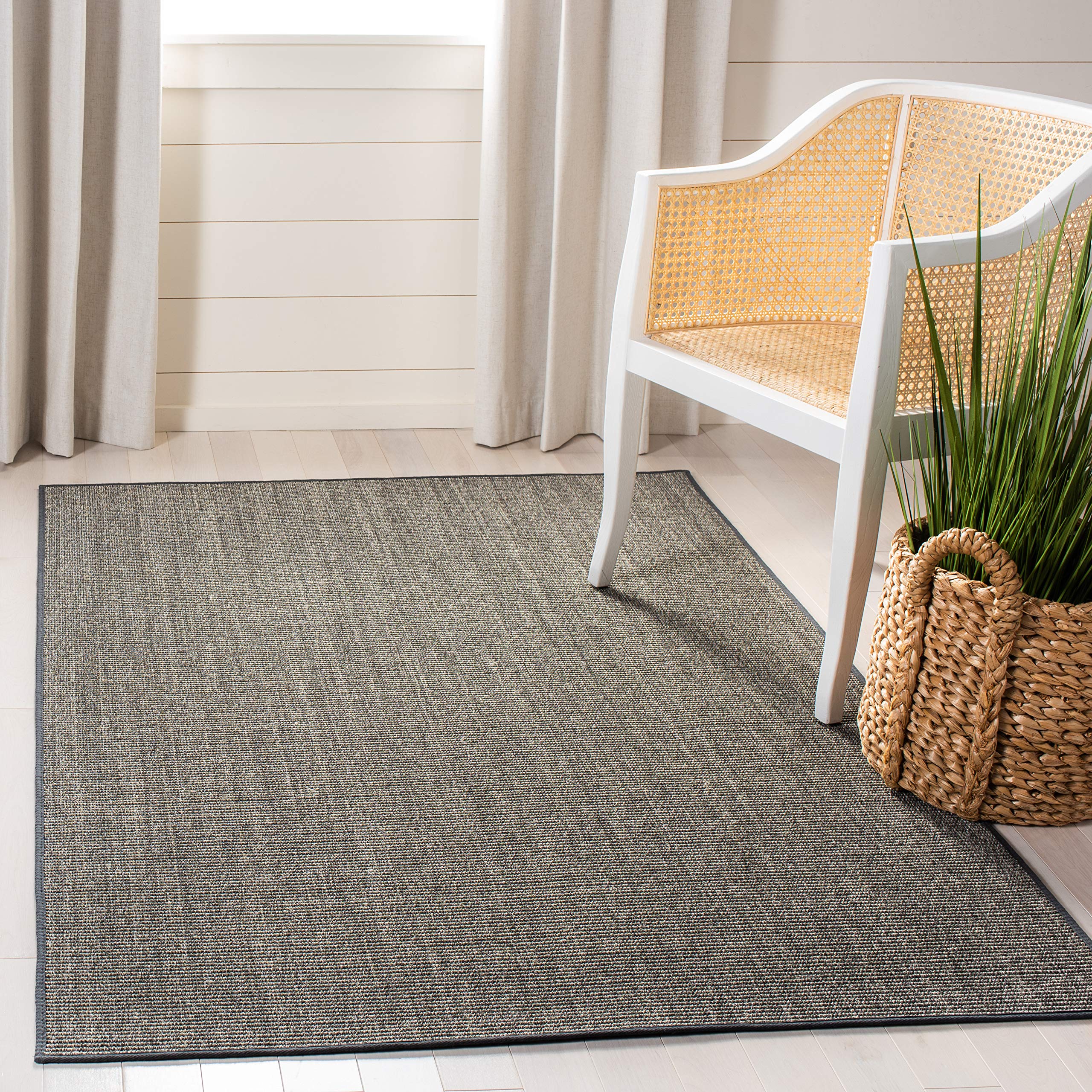 Martha Stewart x SAFAVIEH Area Rug Collection - 1'9" x 2'10", Beige & Ivory, Sisal & Jute, Farmhouse Style, Ideal for Living Room, Bedroom, Office, Dining Space (MSR9501C)