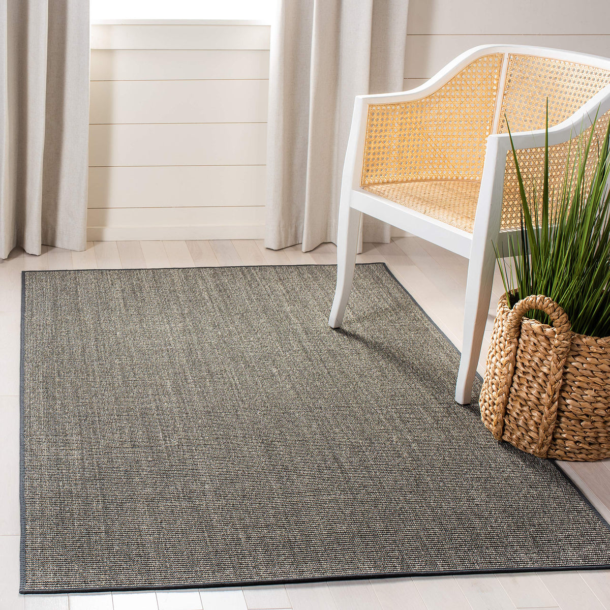 Martha Stewart x SAFAVIEH Area Rug Collection - 1'9" x 2'10", Beige & Ivory, Sisal & Jute, Farmhouse Style, Ideal for Living Room, Bedroom, Office, Dining Space (MSR9501C)