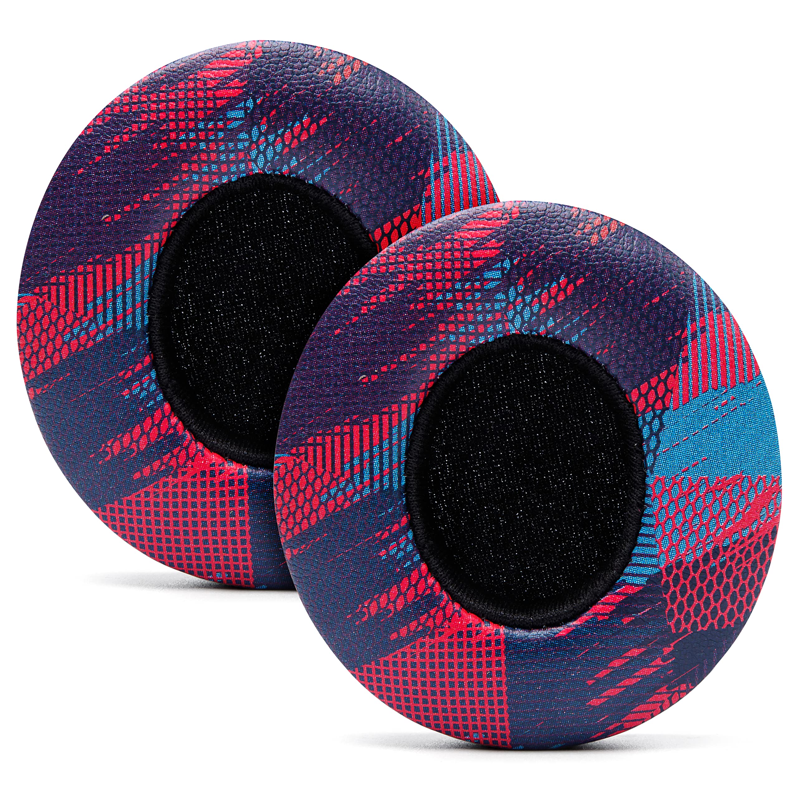WC Extra Thick Replacement Earpads for Beats Solo 2 & 3 by Wicked Cushions - Ear Pads for Beats Solo 2 & 3 Wireless ON-Ear Headphones - Soft Leather, Luxury Memory Foam, Strong Adhesive | 90's Black