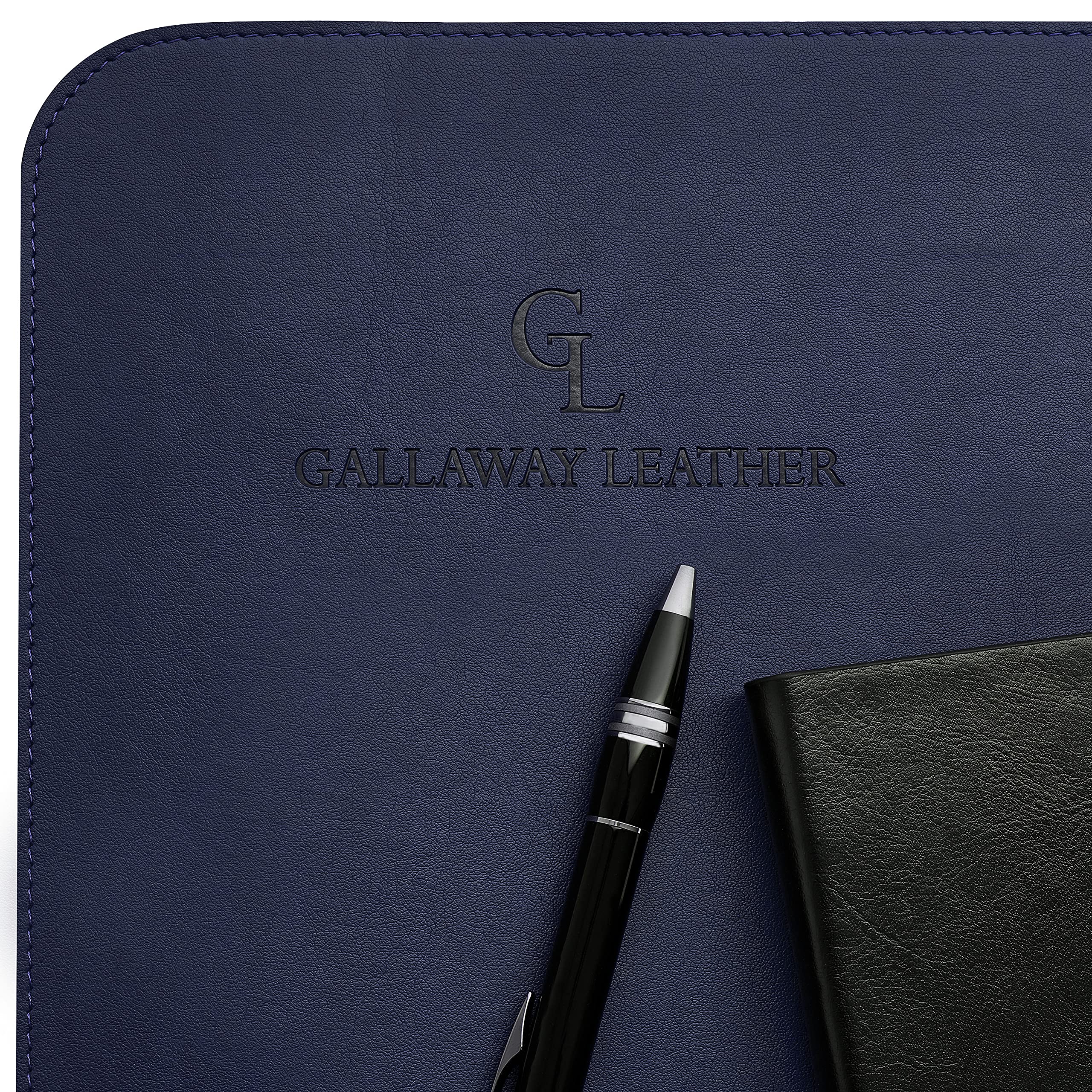 Gallaway Leather Desk Mat,Desk Writing Pad - Office Desk Pad, Medium 24" x 14" Black, Desk Mats on Top of Desks, Gift Ready Elegant Computer Desk Mat Desk Cover Desk Pad Protector PU Leather