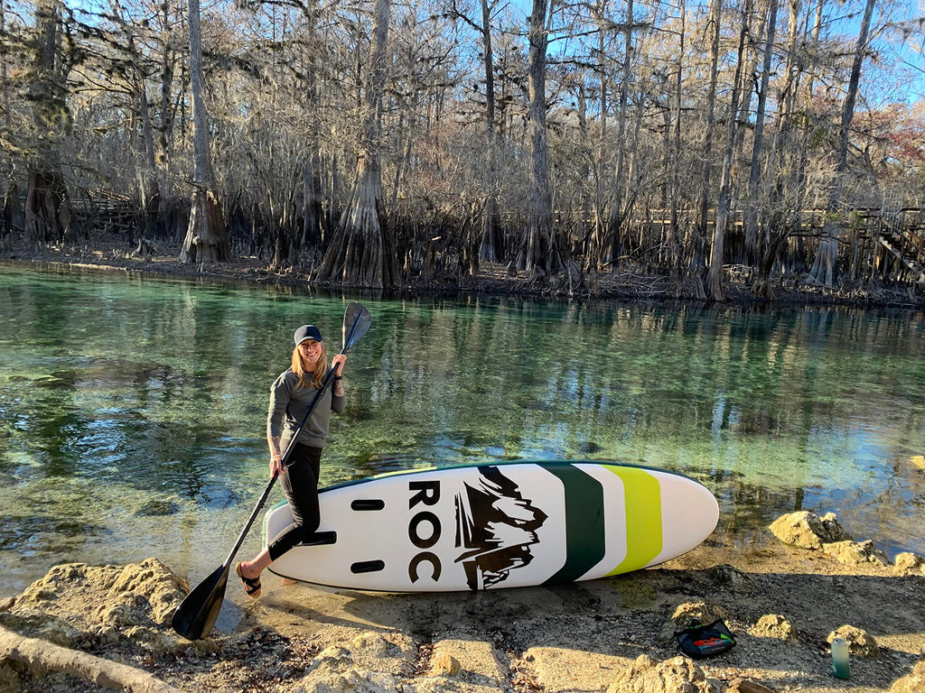 Roc Inflatable Stand Up Paddle Board 10' 6" with Premium SUP Paddle Board Accessories, Wide Stable Design, Non-Slip Comfort Deck for Youth & Adults
