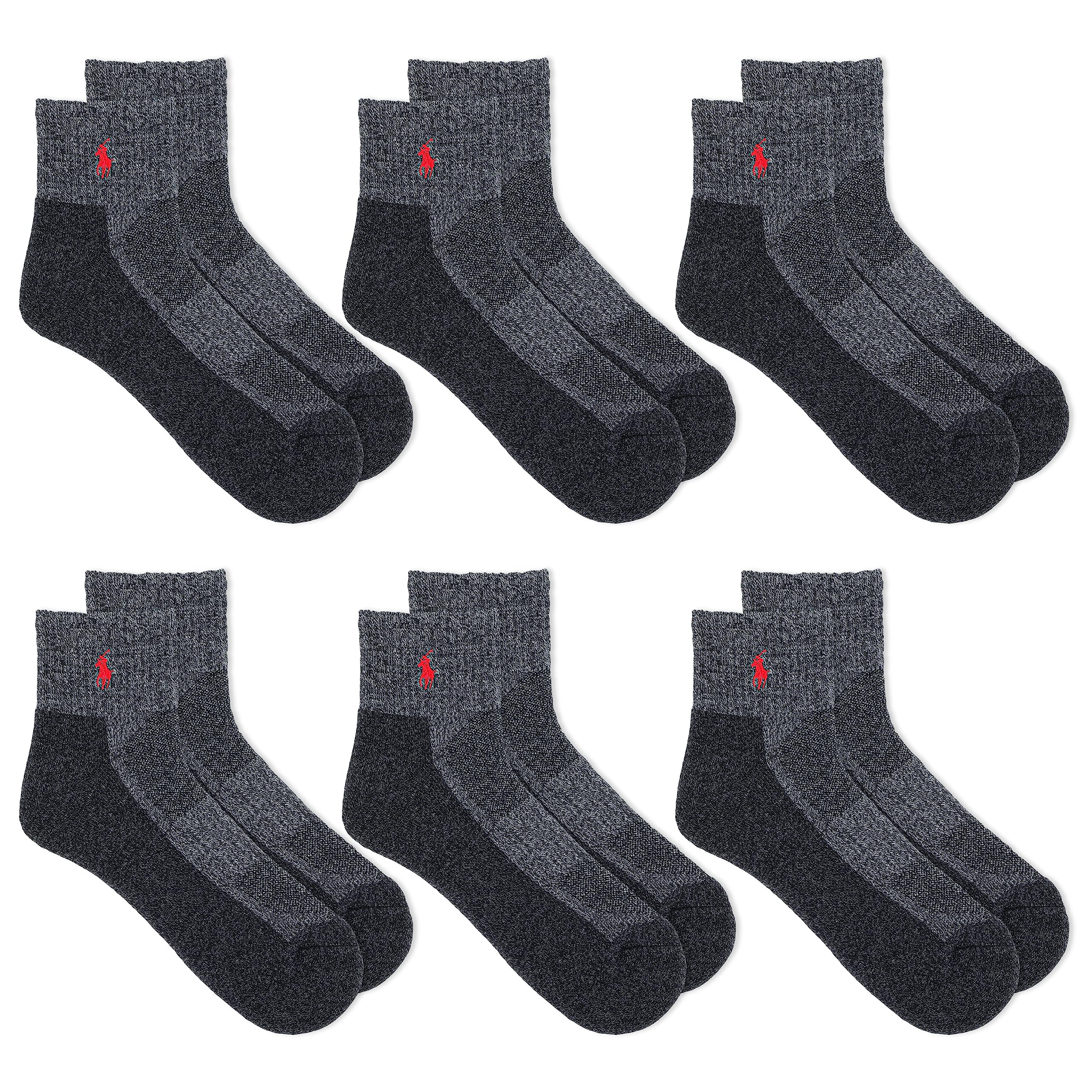 POLO RALPH LAUREN Men's Performance Cotton Quarter Socks