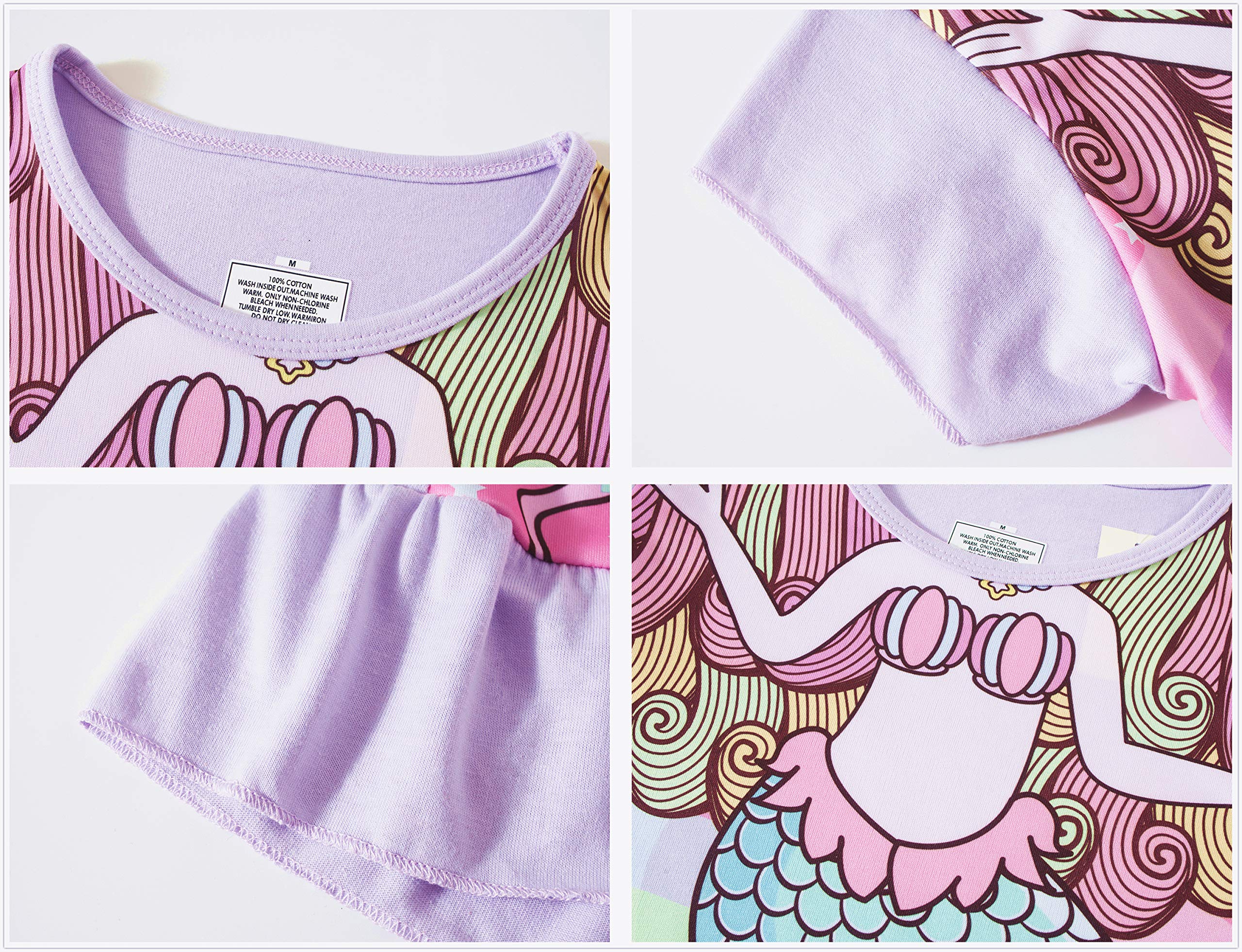 Nightgowns for Girls Kids Pajamas Princess Dress Sleepwear Night Gown 3-10 Years