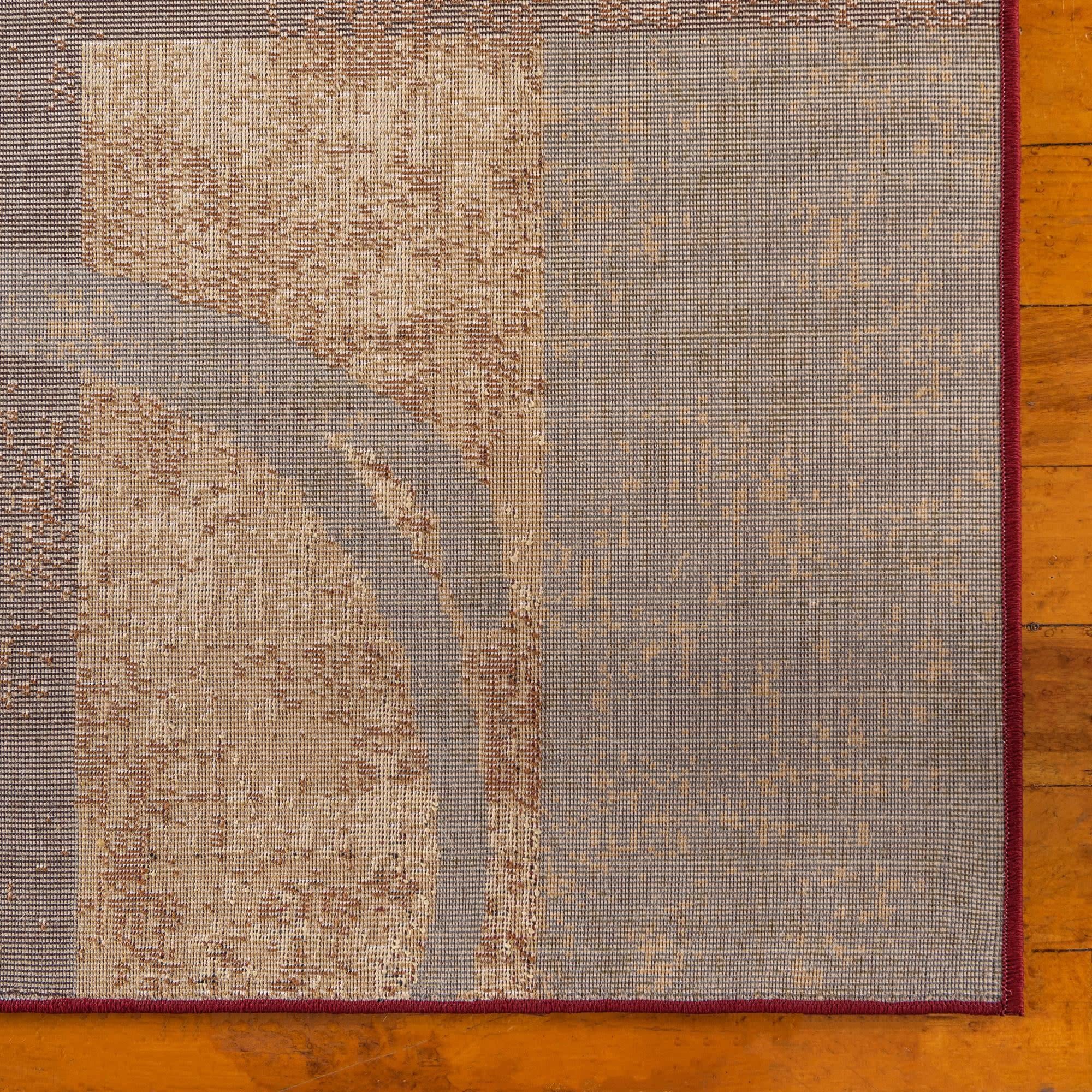 Unique Loom Barista Collection Area Rug - Kouillou (2' 2" x 3' 1" Oval, Multi/Brown)