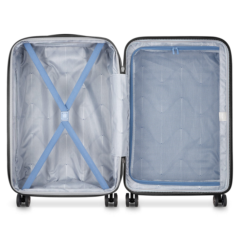 DELSEY PARIS Cruise 3.0 Hardside Expandable Luggage with Spinner Wheels, Black, Carry on 20 Inch