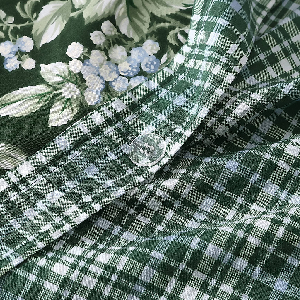 Laura Ashley - Duvet Set, Super Soft & Cozy Bedding, Includes Matching Shams & Bonus Throw Pillow Covers, Coquette Room Decor (Hope Patchwork Blue, Twin)