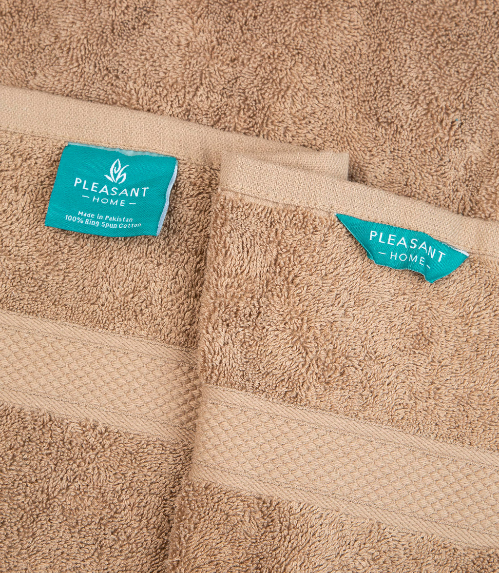 Pleasant Home Bath Towels Set of 6 (24” x 50”) 100% Cotton, 515 GSM | Lightweight, Soft & Highly Absorbent Luxury Towels for Bathroom | for Gym, Pool & Spa | 6 Pack, Gray