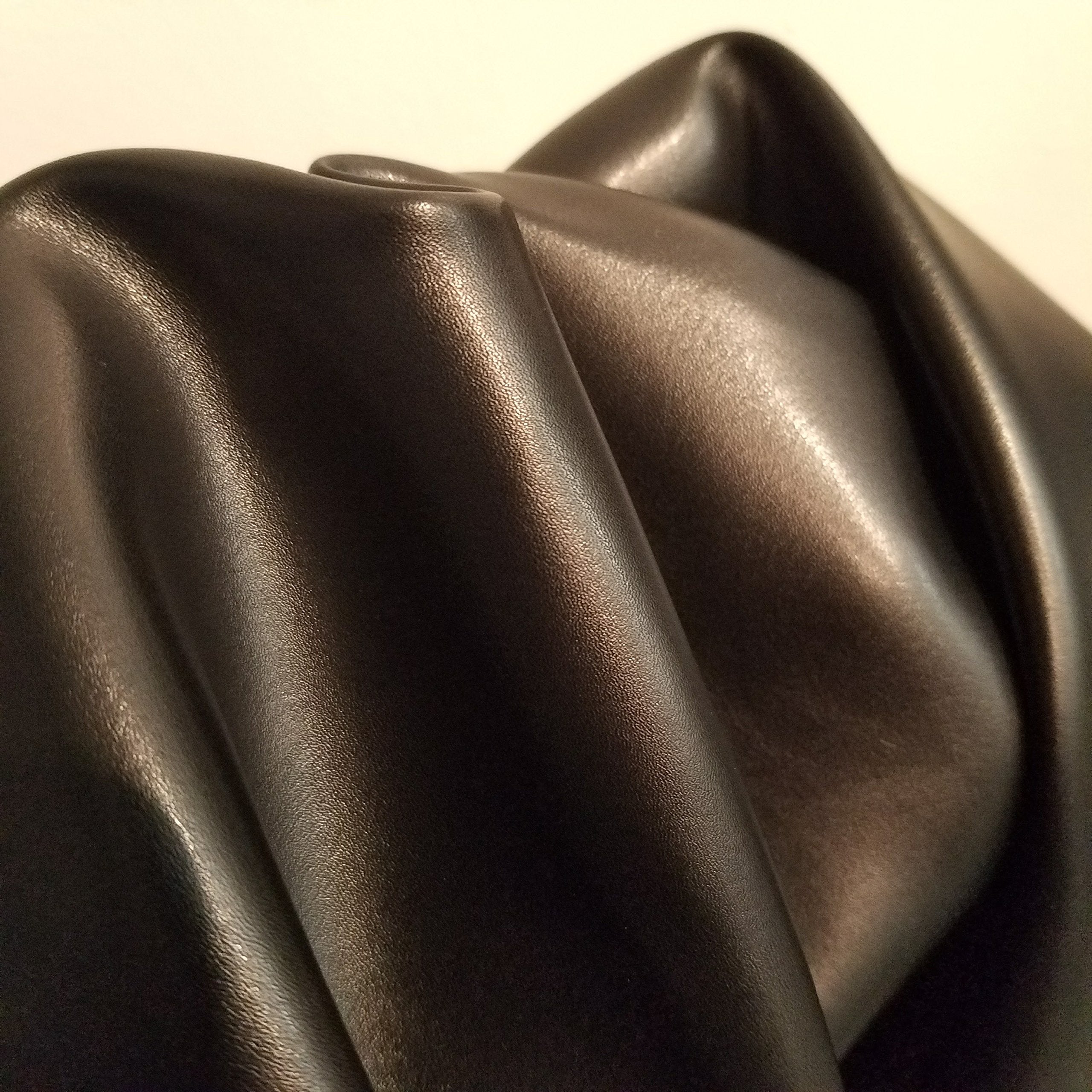 NAT Leathers™ | Acorn Brown Crazy Horse Soft Faux Leather Sheet PU (Peta Approved Vegan) | by The Yard Synthetic Pleather 0.9 mm Thick | 1 Yard (36 x 54 inch) Smooth Upholstery | Acorn, 1 Yard