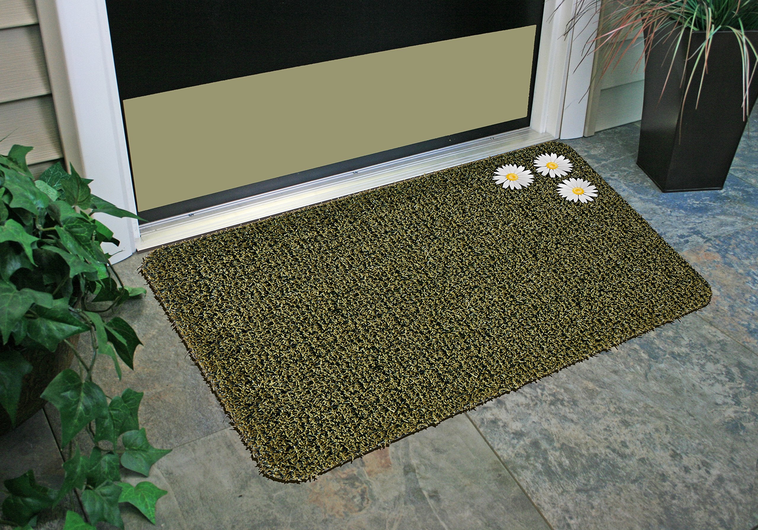 Clean Machine 10376913 Astroturf Dirt Trapper Doormat, 23.5" x 35.5", Flair Earth Taupe