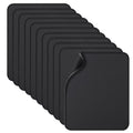 Zhithink 11 Pack Mouse Pad with Reinforced Stitching Edge, Washable Mousepad with Grippy Non-Slip Rubber Base, 0.12 Inch Thick Smooth Tracks Computer Mouse Pads Bulk for Desk, Black, 10.2x8.2 Inch
