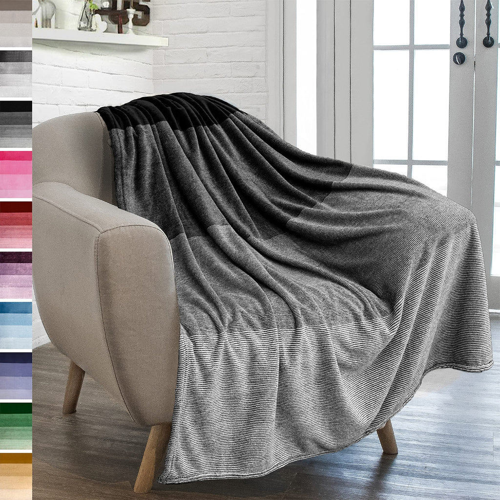 Pavilia Patriotic Blanket - American National Flag Throw Blanket for Sofa Couch Bed, Soft Microfiber Fleece Reversible, USA Military Veteran July 4th Gift - 50 x 60 Inches