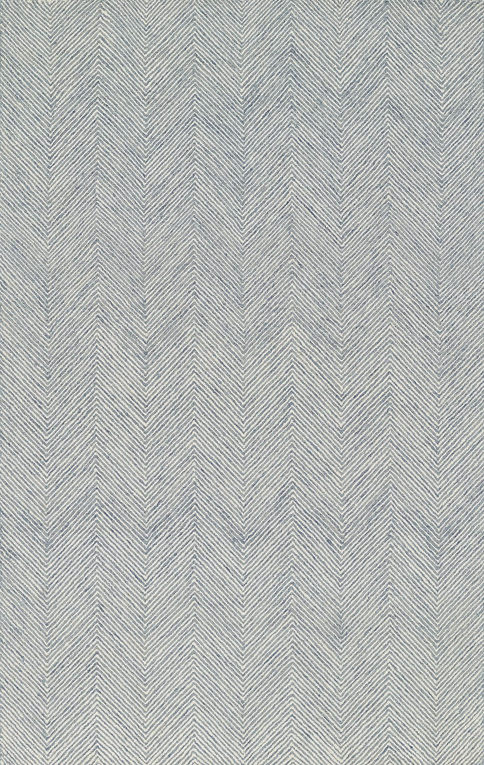 Momeni Charles Wool Hand Tufted Contemporary Indoor Area Rug, Blue, 2' X 3'