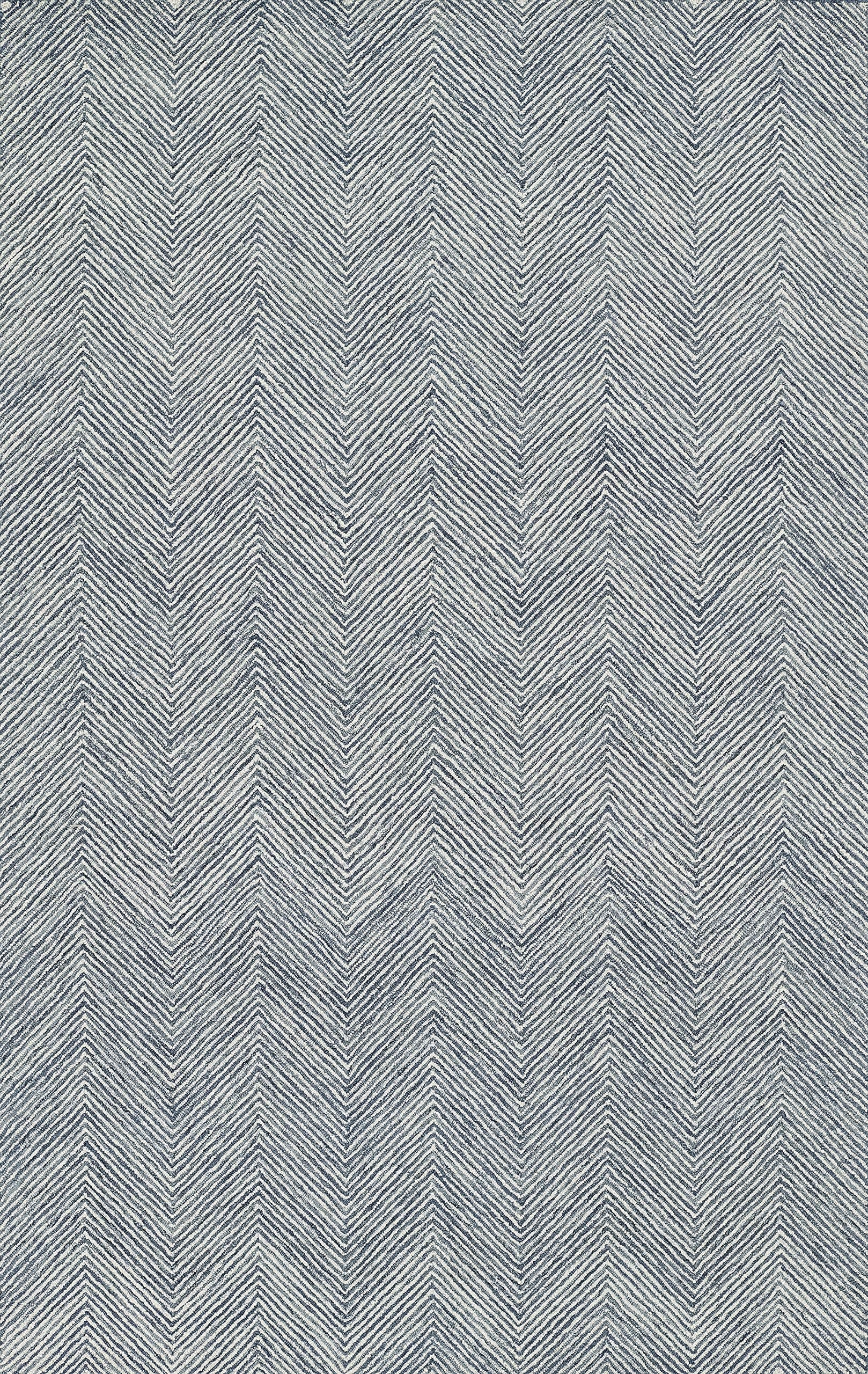 Momeni Charles Wool Hand Tufted Contemporary Indoor Area Rug, Blue, 2' X 3'